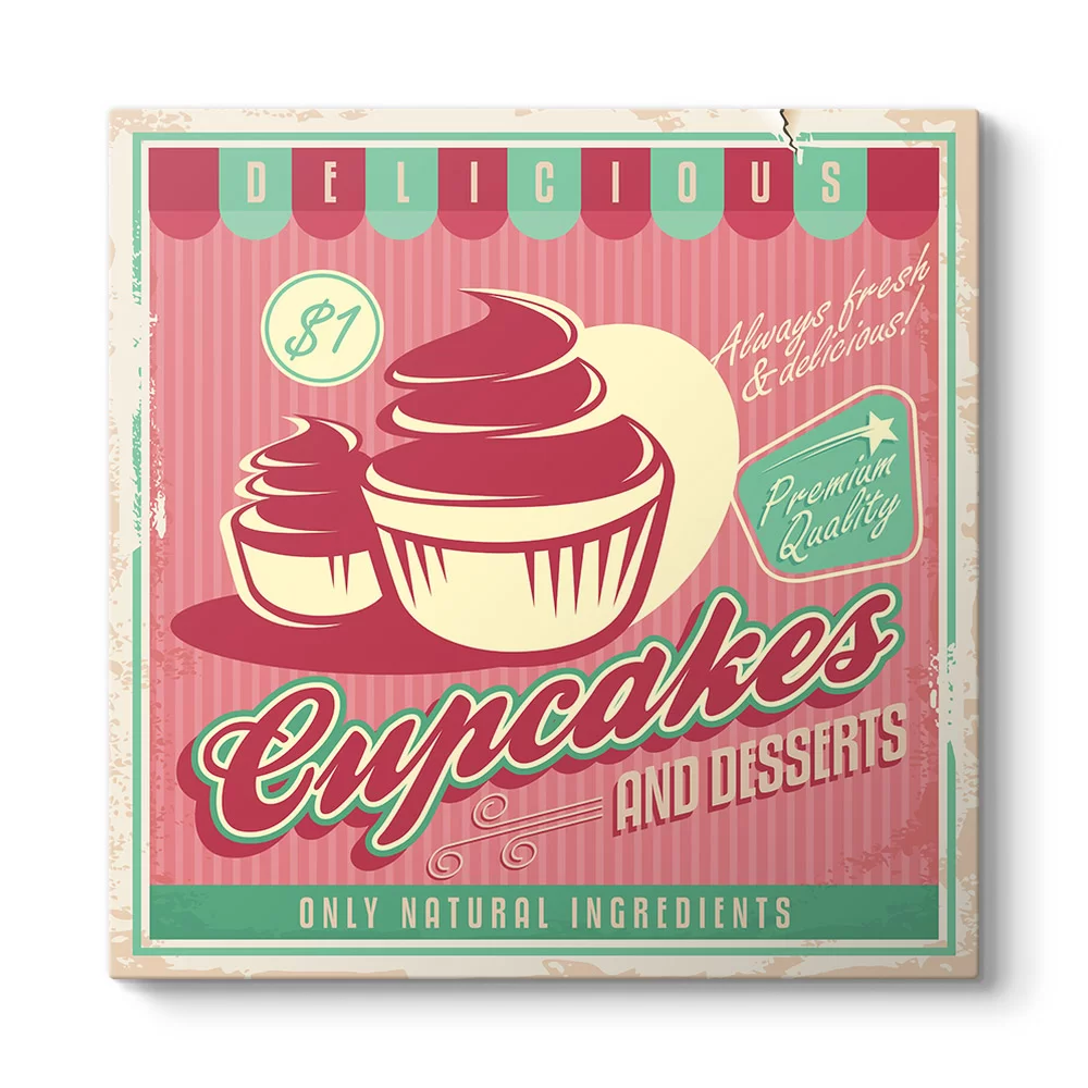 Cup Cakes Tablosu - Model 3